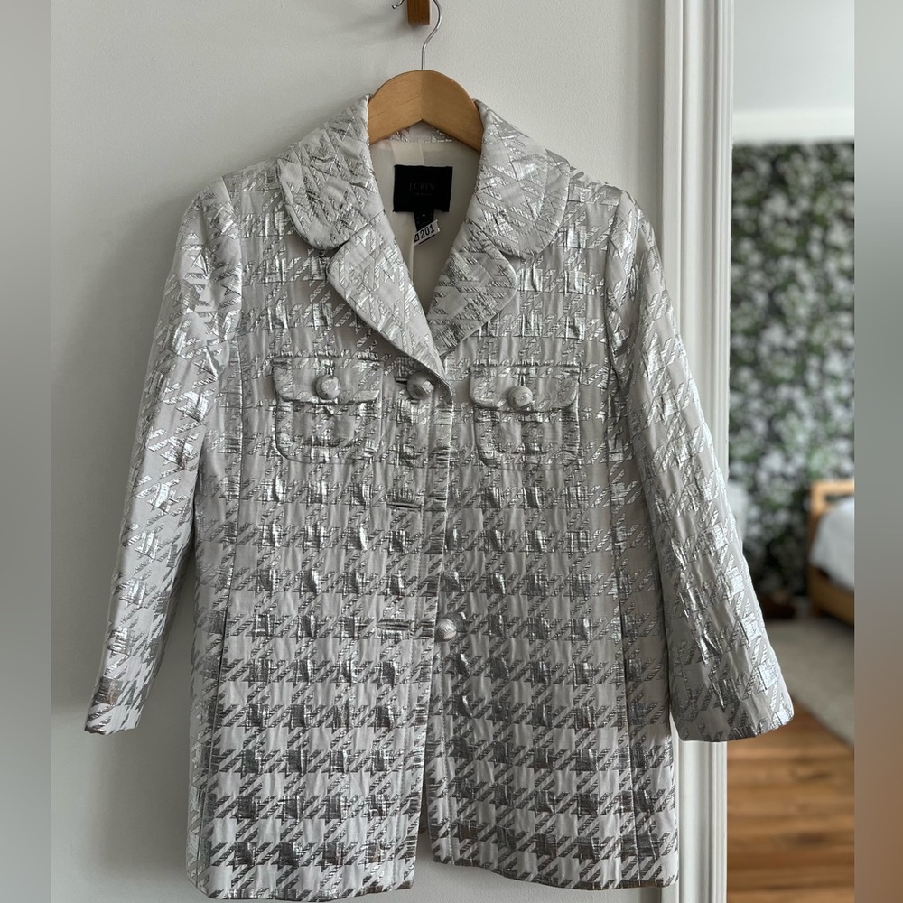 *J.Crew Collection* RARE Galassia houndstooth blazer size 4